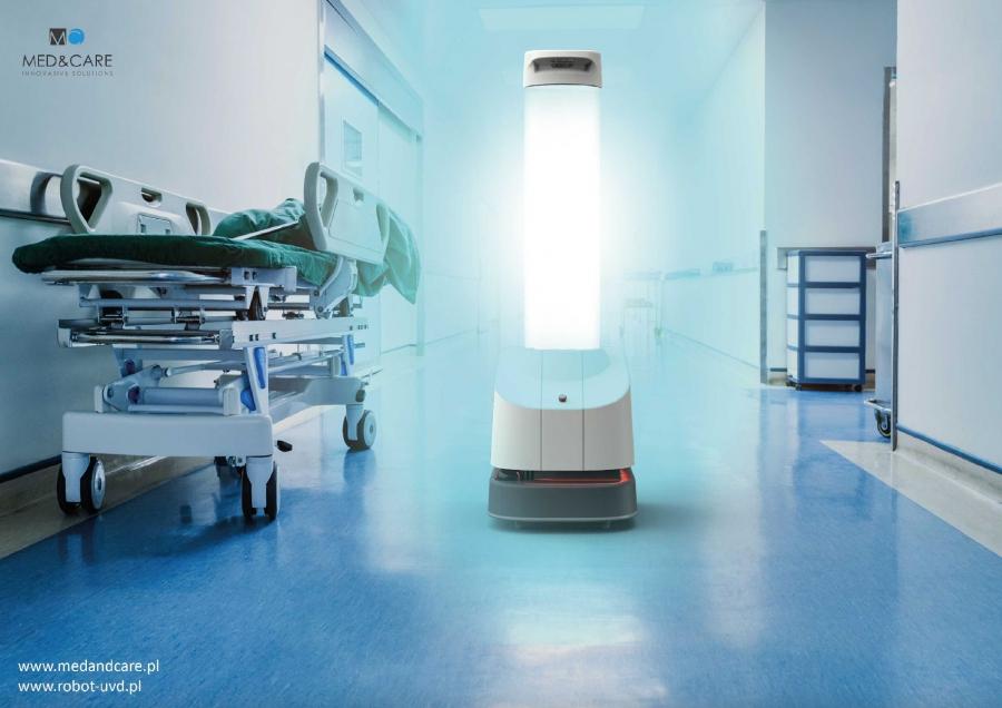 Robot do dezynfekcji i dekontaminacji pomieszczeń w radomszczańskim szpitalu