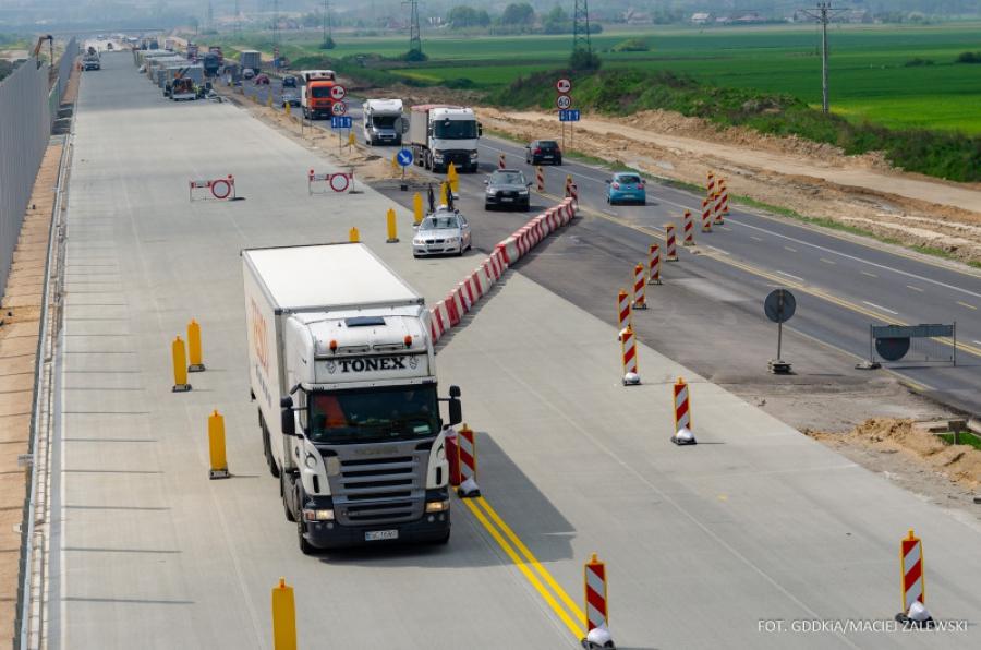 Likwidacja tymczasowych rond na A1 w Jeżowie. Kierowcy mogą liczyć na płynny przejazd