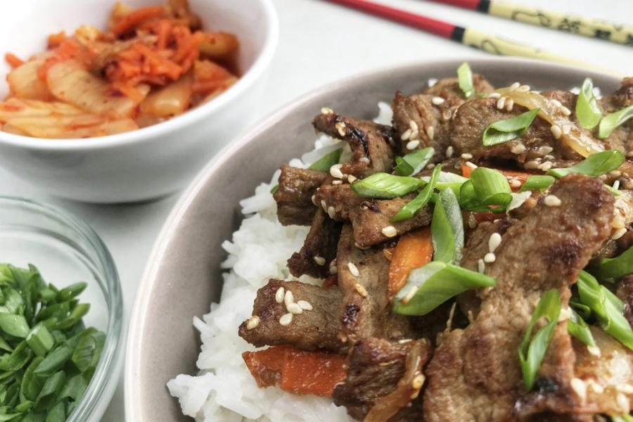 Przepisy Kasi Nowickiej [PlateByKate.com] Wołowina po koreańsku