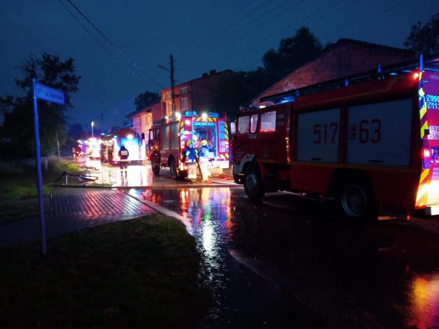 W nocy z piątku na sobotę wybuchł pożar budynków gospodarczych