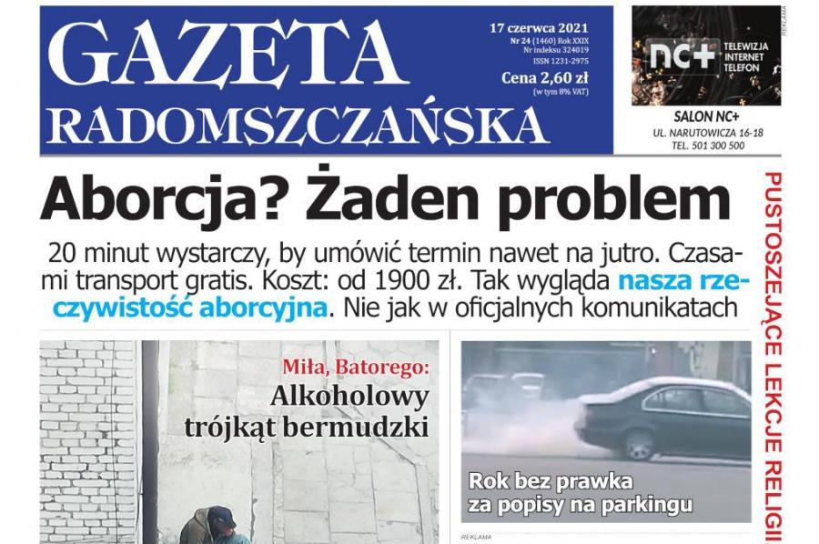 Gazeta Radomszczańska, pełne wydanie z 17 czerwca 2021 r., w formacie pdf