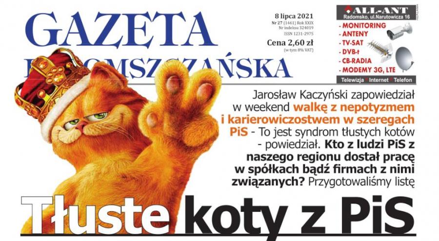 Gazeta Radomszczańska, wydanie z 8 lipca 2021 r., w formacie .pdf