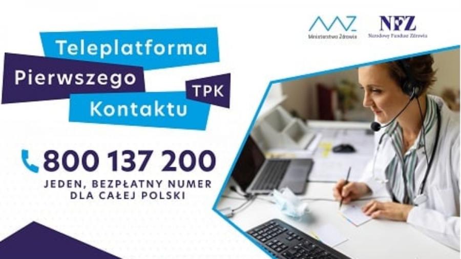 Teleplatforma Pierwszego Kontaktu - pomoc lekarza wieczorem i w święta