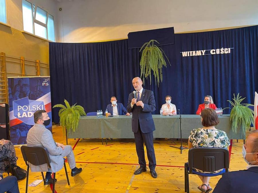 Milczanowska, Macierewicz i Telus o Polskim Ładzie na spotkaniu w Dobryszycach