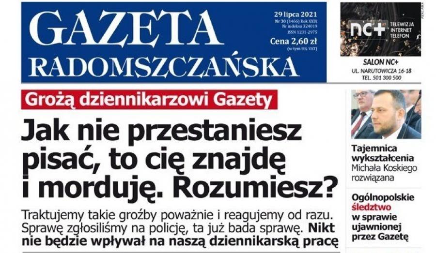 Gazeta Radomszczańska, pełne wydanie z 29 lipca 2021 r., w formacie .pdf