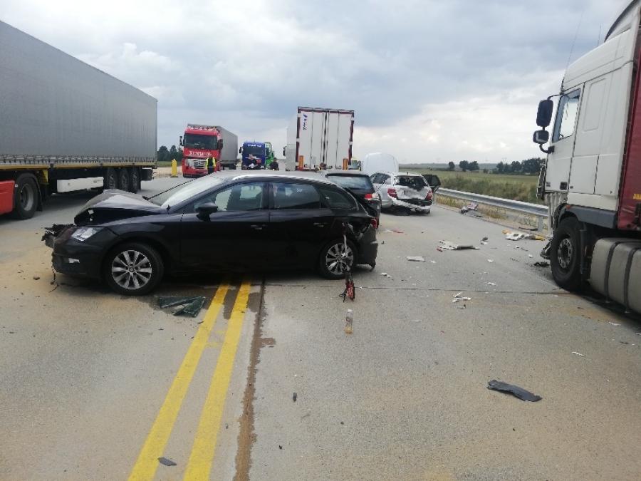 22-letni Białorusin w areszcie. Spowodował karambol pięciu aut na A1