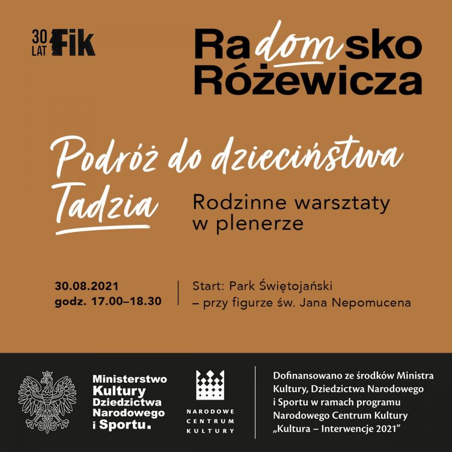 FIK zaprasza na „Podróż do dzieciństwa Tadzia”, rodzinne warsztaty w plenerze
