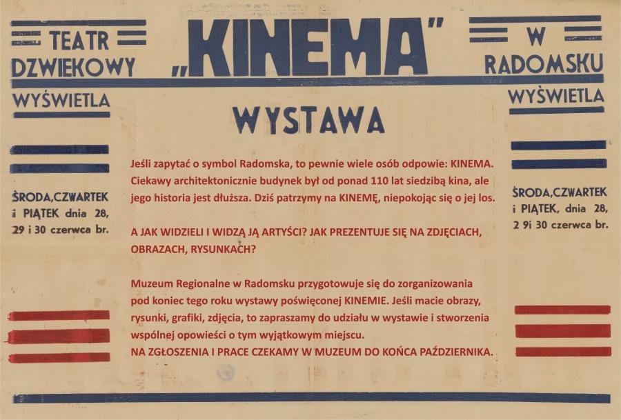 W Muzeum Regionalnym planują wystawę poświęconą KINEMIE