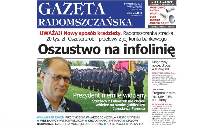 Gazeta Radomszczańska wydanie z 2 września 2021 roku w formacie pdf
