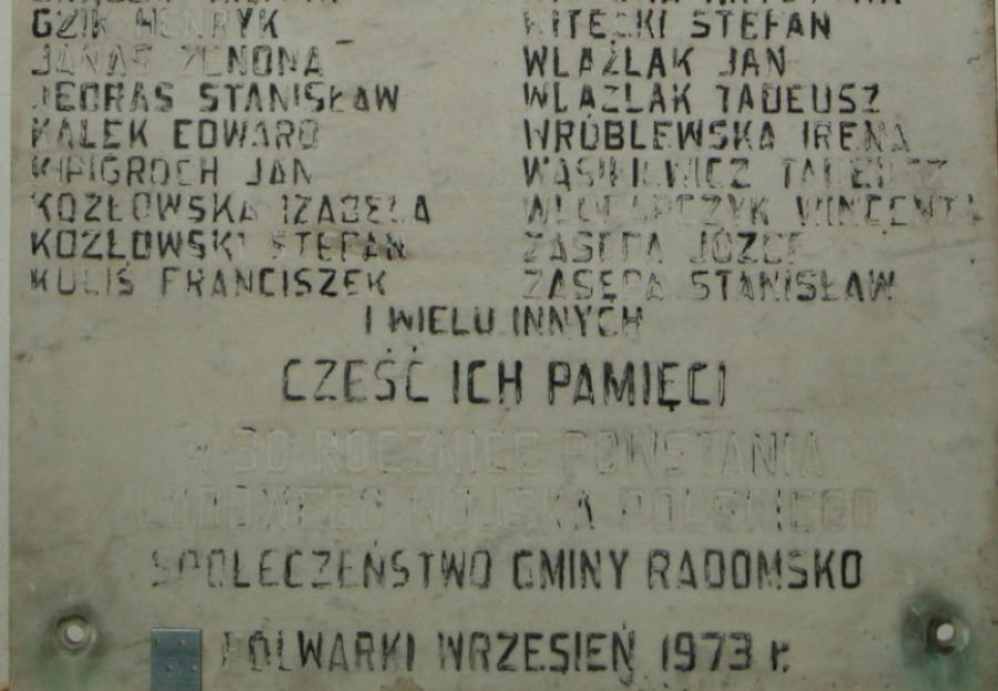 Zamordowani na Folwarkach: „Była tablica, ale zniknęła