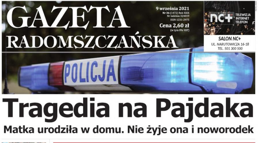 Gazeta Radomszczańska wydanie z 9 września 2021 roku w formacie pdf