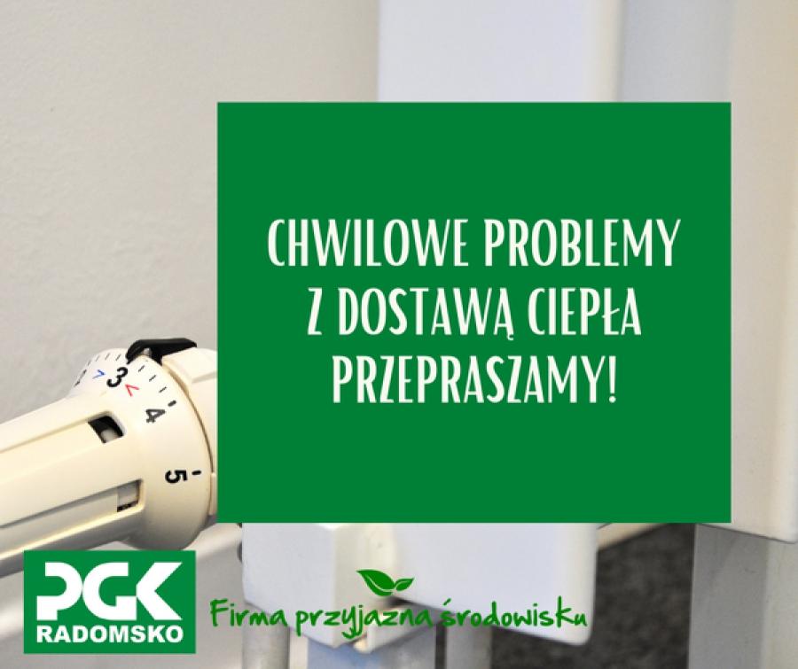 PGK: Przerwa w dostawie ciepła do mieszkań w Radomsku