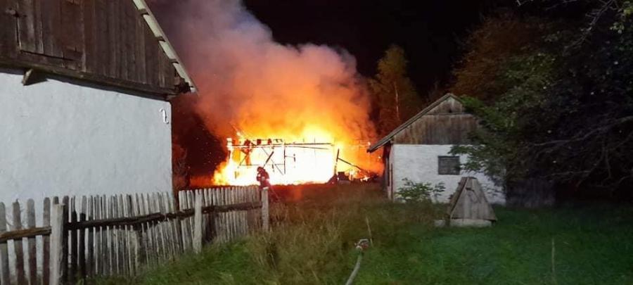 We wtorek spłonęła drewniana stodoła w miejscowości Ferdynandów