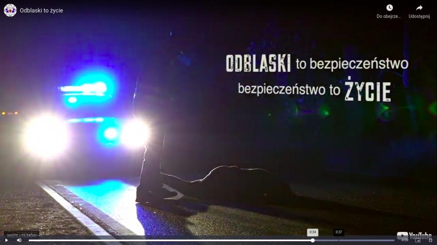 [WIDEO] Świeć przykładem - policyjna akcja edukacyjna. Odblask to życie