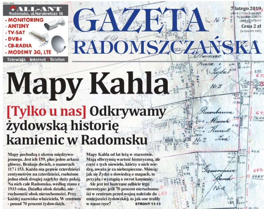 [Tylko w Gazecie] Mapy Kahla i żydowska historia radomszczańskich kamienic