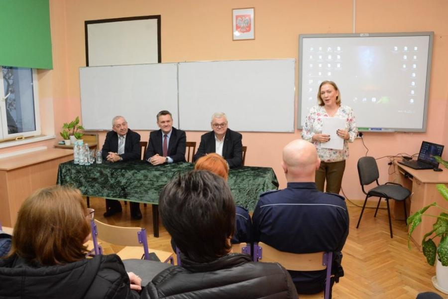 Spotkanie w Zespole Szkół Ponadgimnazjalnych w Przedborzu
