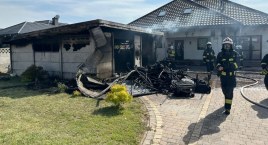 Pożar garażu przy ulicy Krańcowej. Straty oszacowano na 250 tysięcy złotych 
