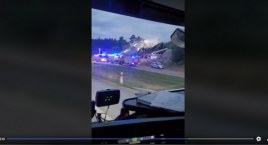 [WIDEO] Czytelnik: - Płonie leśny zajazd przy A1 między Radomskiem a Częstochową. Odkąd zniknęła Gierkówka nie miał klientów