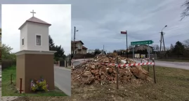 Pijany 25-latek wjechał w prawie 100-letnią kapliczkę. Kto ją odbuduje? Nie wiadomo. Kto za to zapłaci? Też nie wiadomo