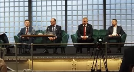 [FILM, ZDJĘCIA] Debata prezydencka GR, RIPH-u i Cechu. Na pytania odpowiadali Krzysztof Ciecióra, Jarosław Ferenc, Łukasz Więcek i Radosław Rączkowski