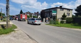 Interwencja straży pożarnej w Okrajszowie. Pożar rozdzielni elektrycznej
