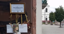 Punkt Wymiany Poezji w Radomsku. Drugi w województwie. “Stoi” za nim poetka Joanna Szpecińska