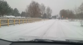[WIDEO, ZDJĘCIA] Pani Ewa, mieszkanka Folwarek: - Droga, przy której mieszka prezydent, odśnieżona. Ta obok pługu nie widziała? W czym tamta jest lepsza od naszej?