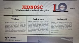 Jedność, wiadomości szkolne i nie tylko. Uczniowie I Liceum startują z własną gazetą