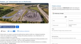 Zwolennicy toru driftowego w Radomsku zbierają podpi&hellip;