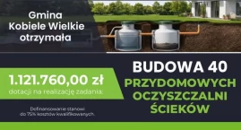 Nowe przydomowe oczyszczalnie ścieków w gminie Kobie&hellip;
