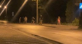 Nocna bójka na Sierakowskiego między Polakami a cudzoziemcami [Film]