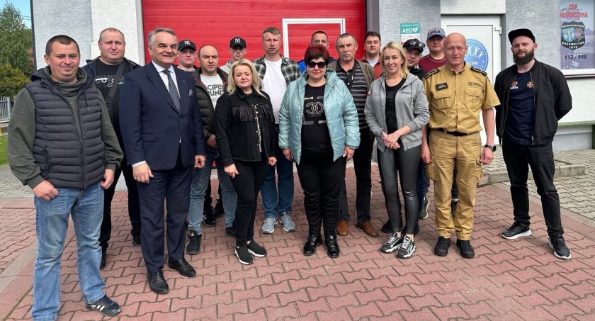 Były premier odwiedził jednostkę OSP i Poligon Strażacki 