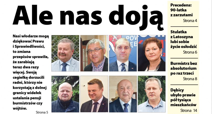 Pensje włodarzy - o tym piszemy w tygodniku Obserwator Lokalny