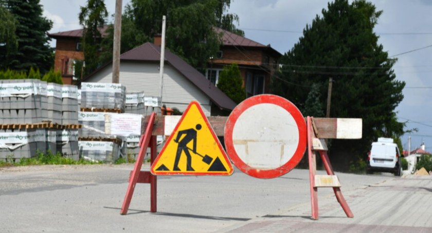 W końcu prace ruszyły. Droga została zamknięta