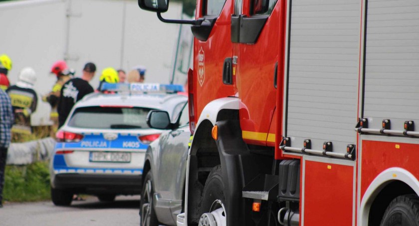 Kierowcę motoroweru zabrała karetka