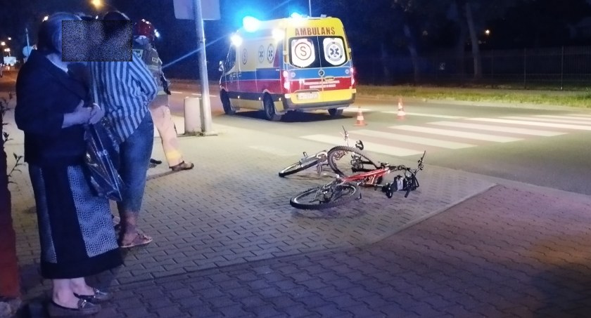 Rowerzystka została potrącona na przejściu dla pieszych