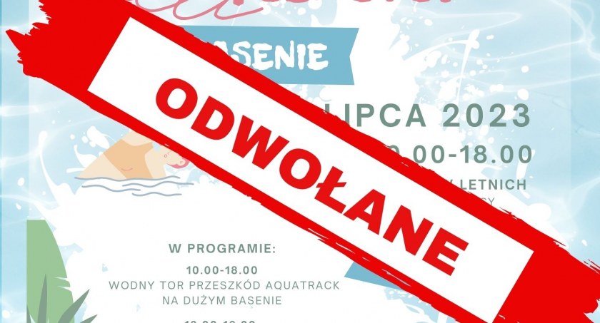 Niedzielna impreza została odwołana