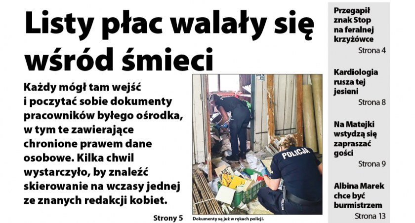 Obserwator Lokalny tym razem w poniedziałek