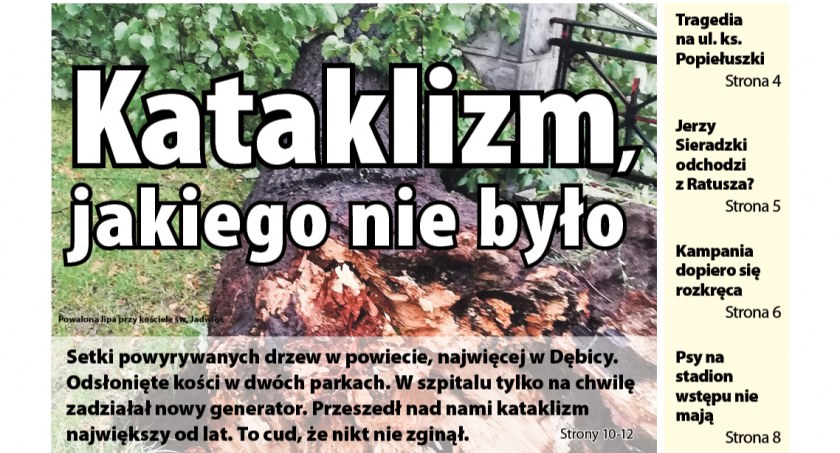 Kataklizm nad powiatem. O czym jeszcze piszemy w Obserwatorze Lokalnym