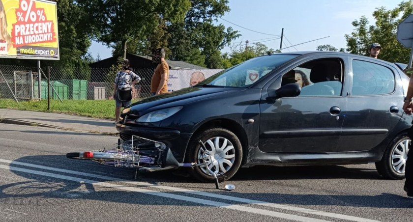 Potrącona seniorka trafiła do szpitala
