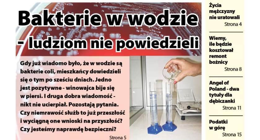 Bakterie w wodzie. Czy jesteśmy bezpieczni? Pytamy o to w Obserwatorze Lokalnym