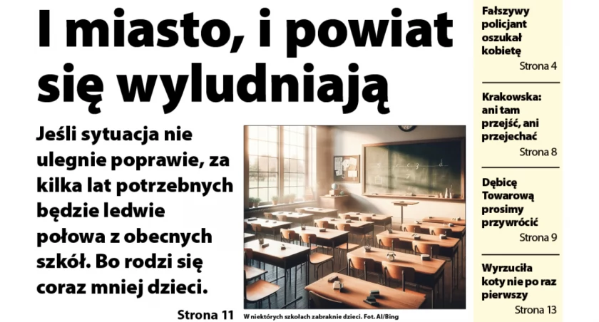 Jest nas coraz mniej w powiecie. Czy wszystkie szkoły przetrwają, piszemy w Obserwatorze Lokalnym 