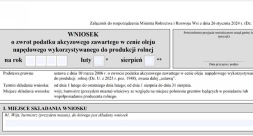 Zwrot podatku akcyzowego, można już składać wnioski