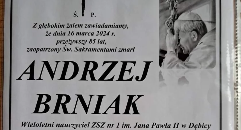 Nie żyje Andrzej Brniak
