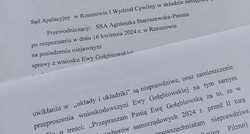 Joanna Nykiel prostuje po publikacji o postanowieniu w trybie wyborczym