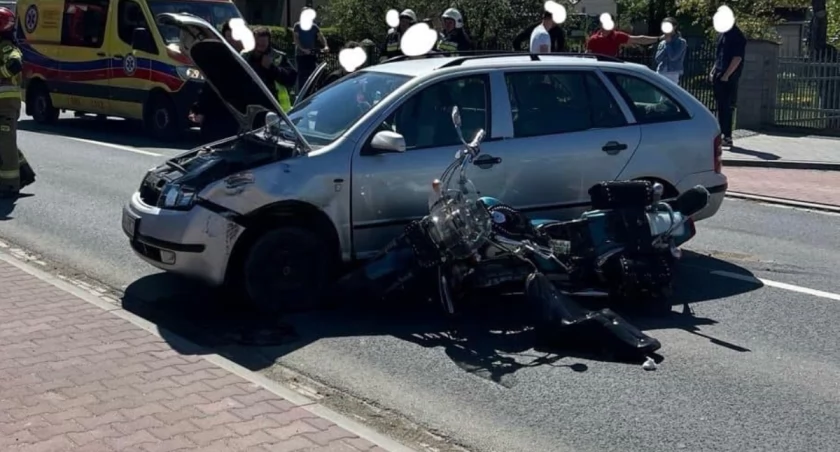 Motocyklista zmarł w szpitalu