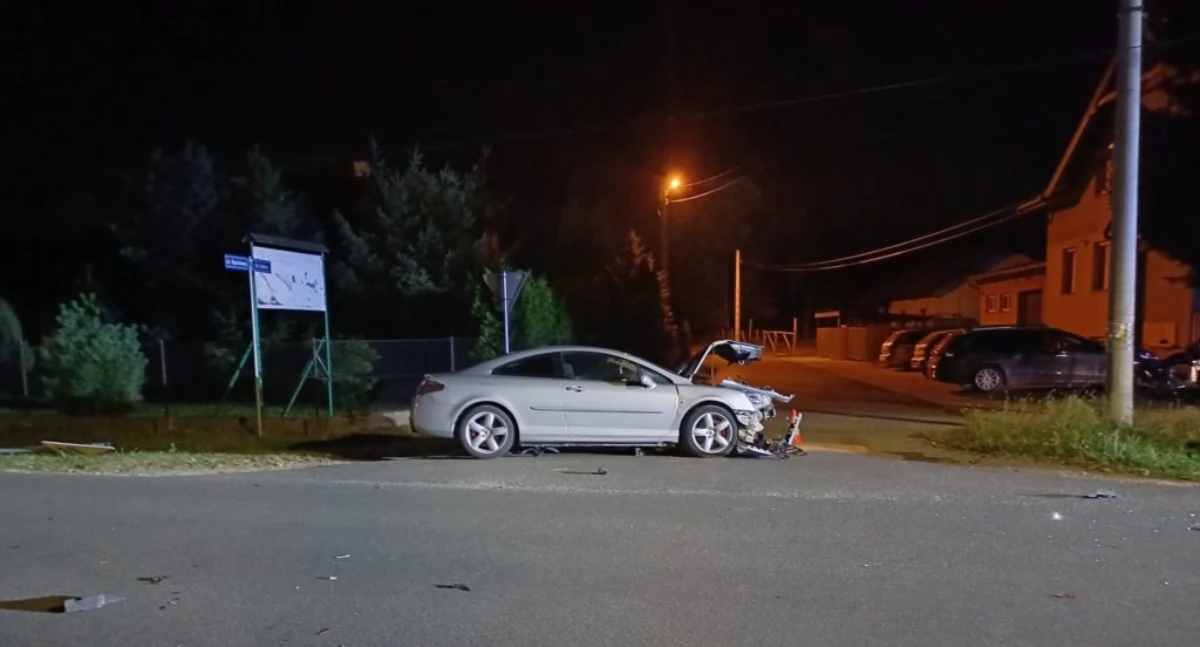 Po kolizji kierujący peugeotem został zatrzymany