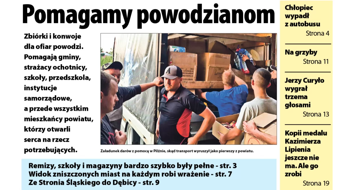 Serca otwarte dla powodzian - czytaj w najnowszym Obserwatorze Lokalnym
