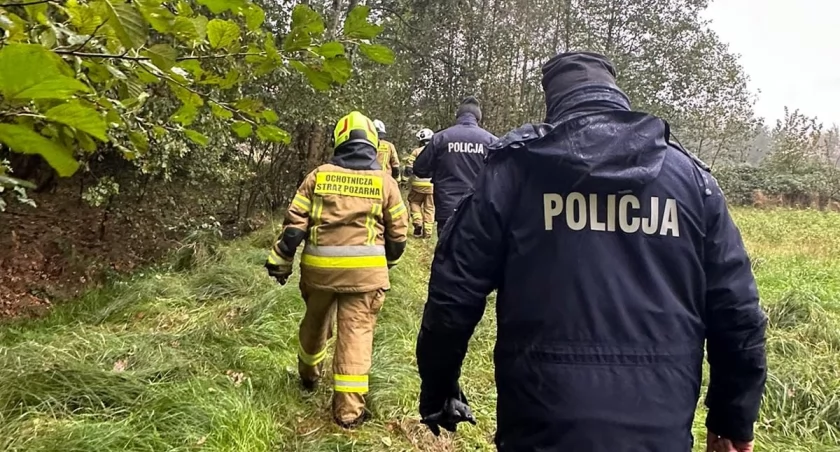 Mężczyzny szukali policjanci i strażacy