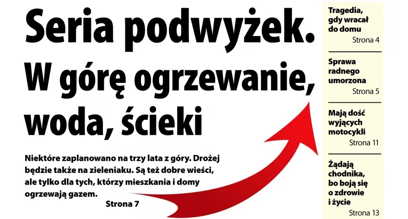 W Obserwatorze Lokalnym o czekających nas podwyżkach. Będzie ich kilka